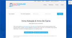 Desktop Screenshot of immokoksijde.be.polonium.openminds.be